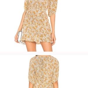 Faithfull the Brand Zoella Peach Dress - Med